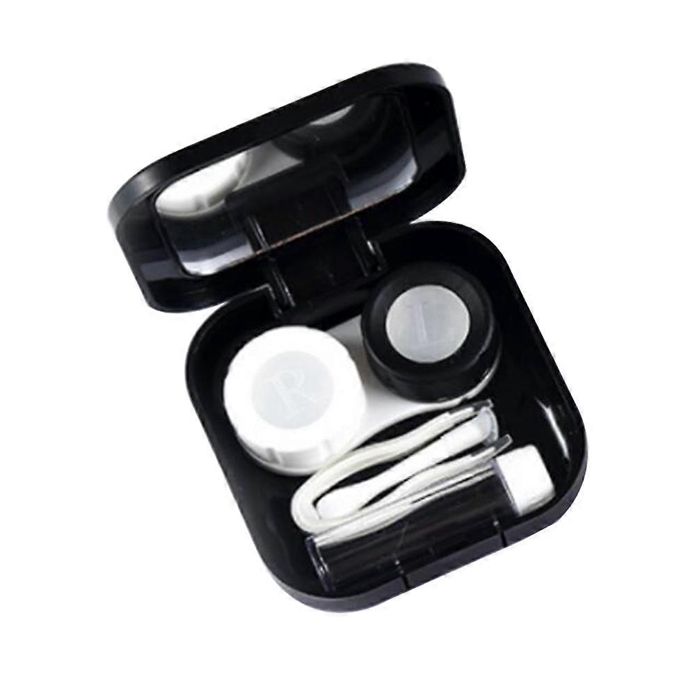 Lens Case for Storing Use 1Pcs Mini Travel Container Black Holder
