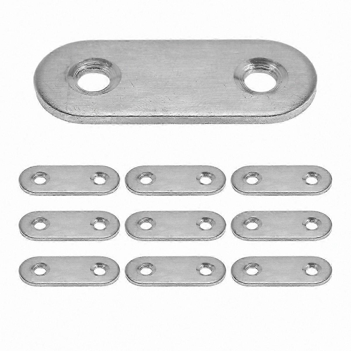 Flat Mending Plates 40x15mm 10pcs Repair Brackets