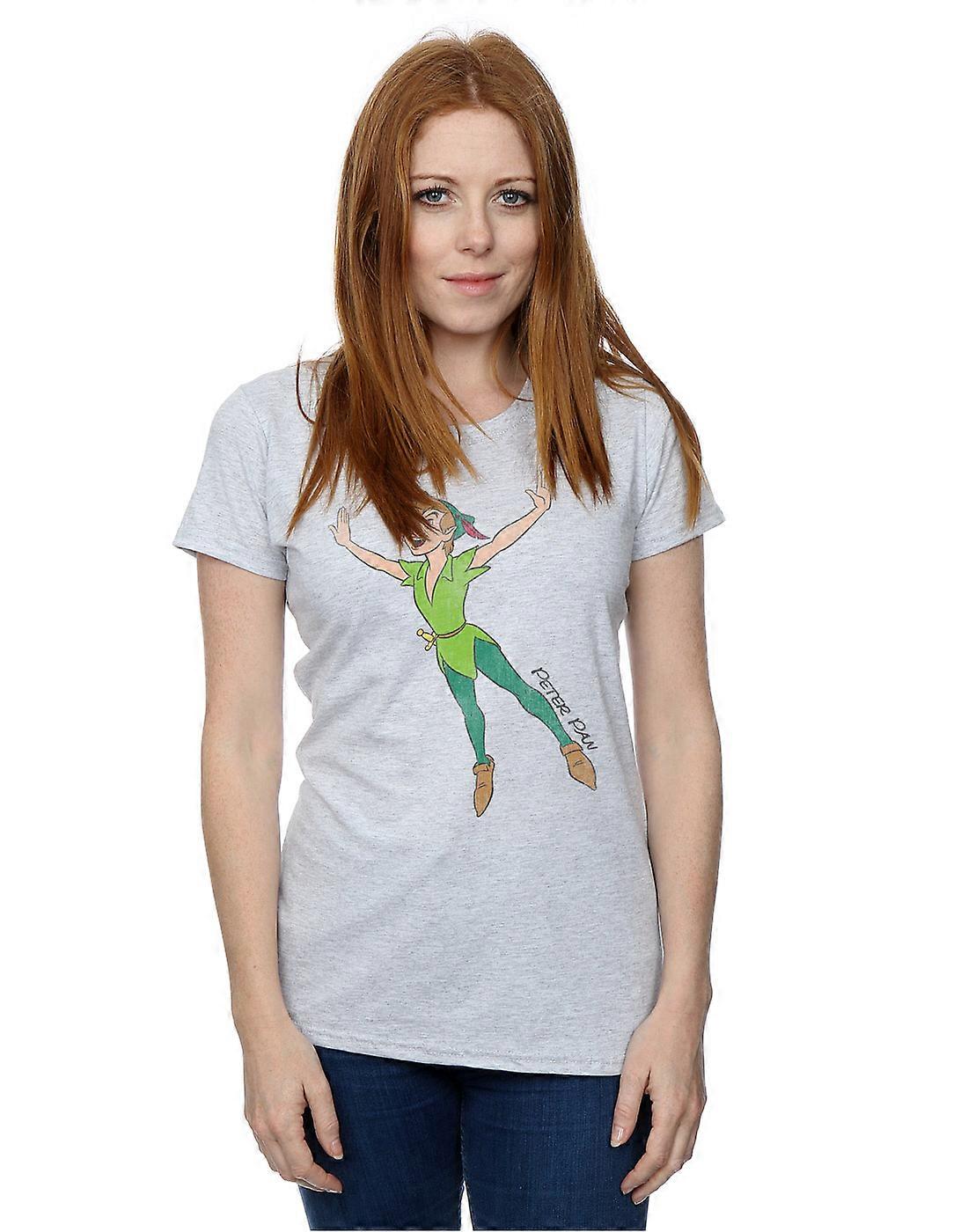 Camiseta de Peter Pan voador clássico Disney feminino