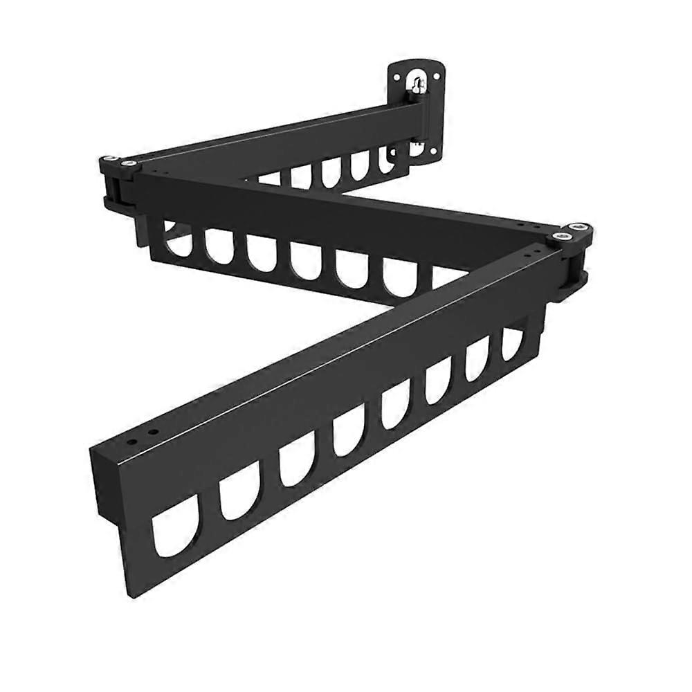 Wall Mounted Coat Rack with Foldable SpaceSaving Drying Rack for Balcony and Bathroom