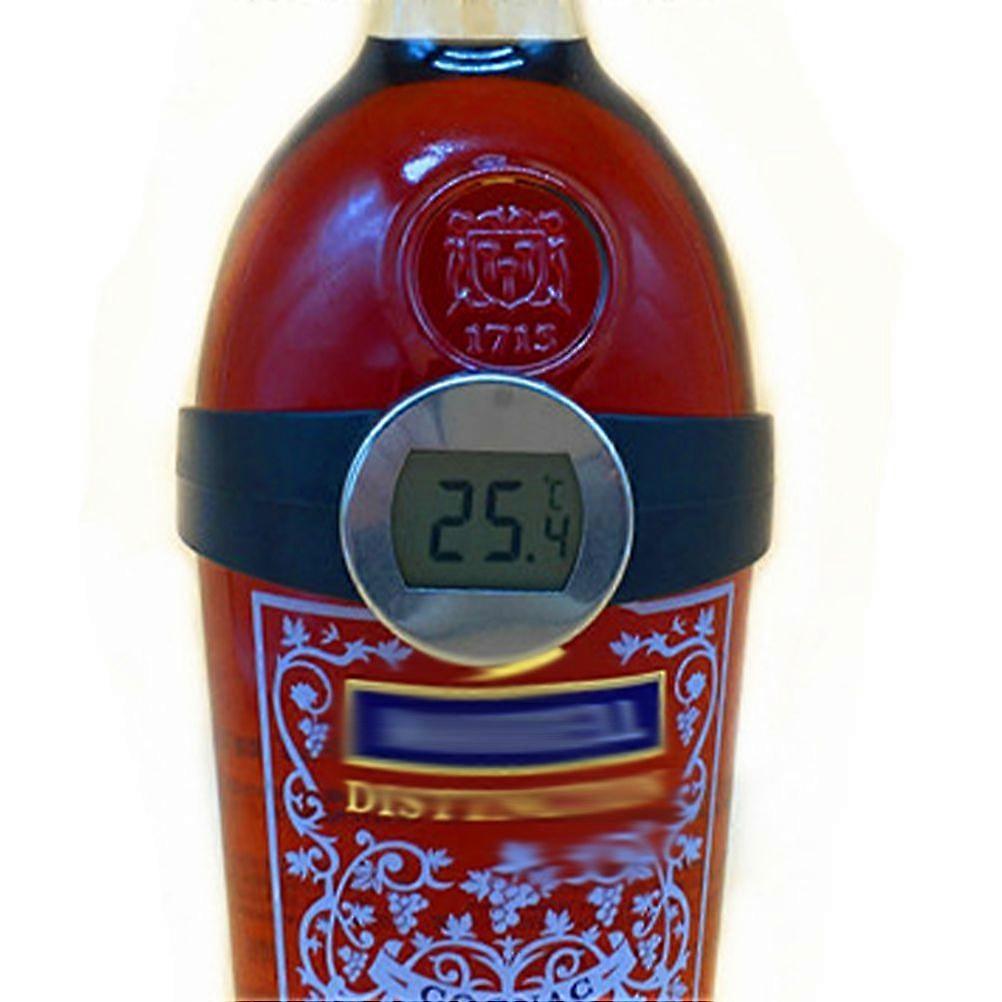 Bottle Snap Thermometer Kitchen Wine Milk Bottle Temperature Meter Kitchen Tool (Black)