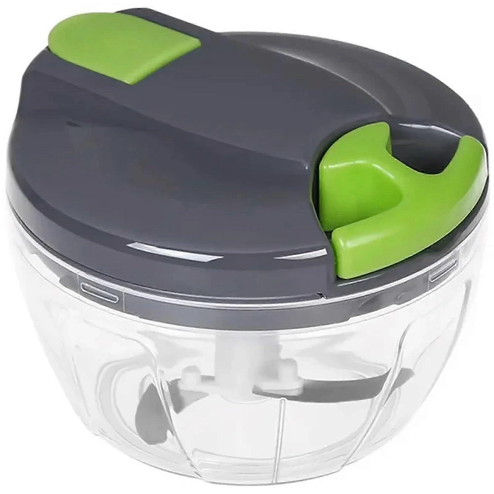 Manual Food Chopper Hand Pull String Vegetable Cutter with Durable Blades for Kitchen Fruits Nuts