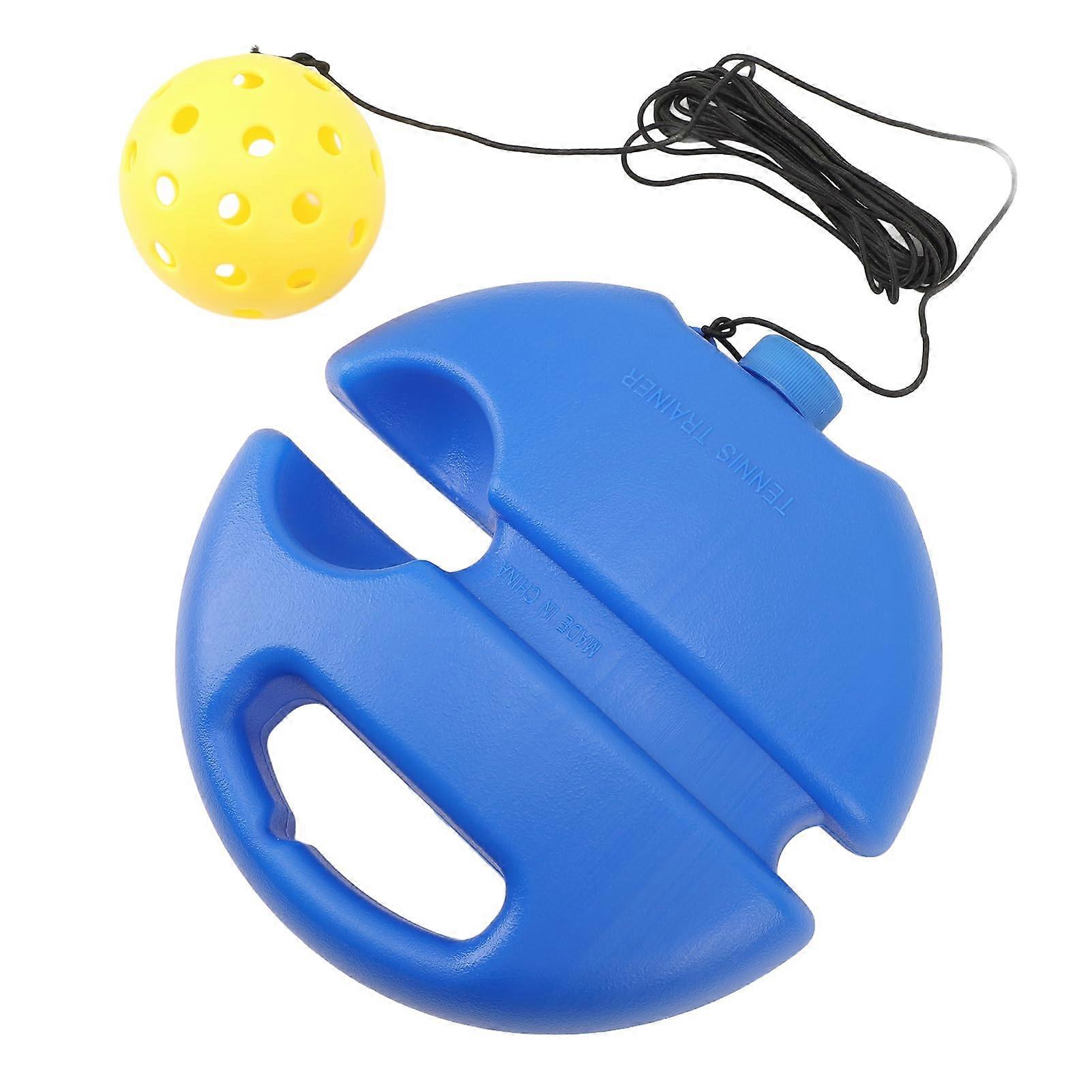Tennis Trainer Rebound Training Kit with Adjustable Elasticity and AntiSlip Base for Solo Practice