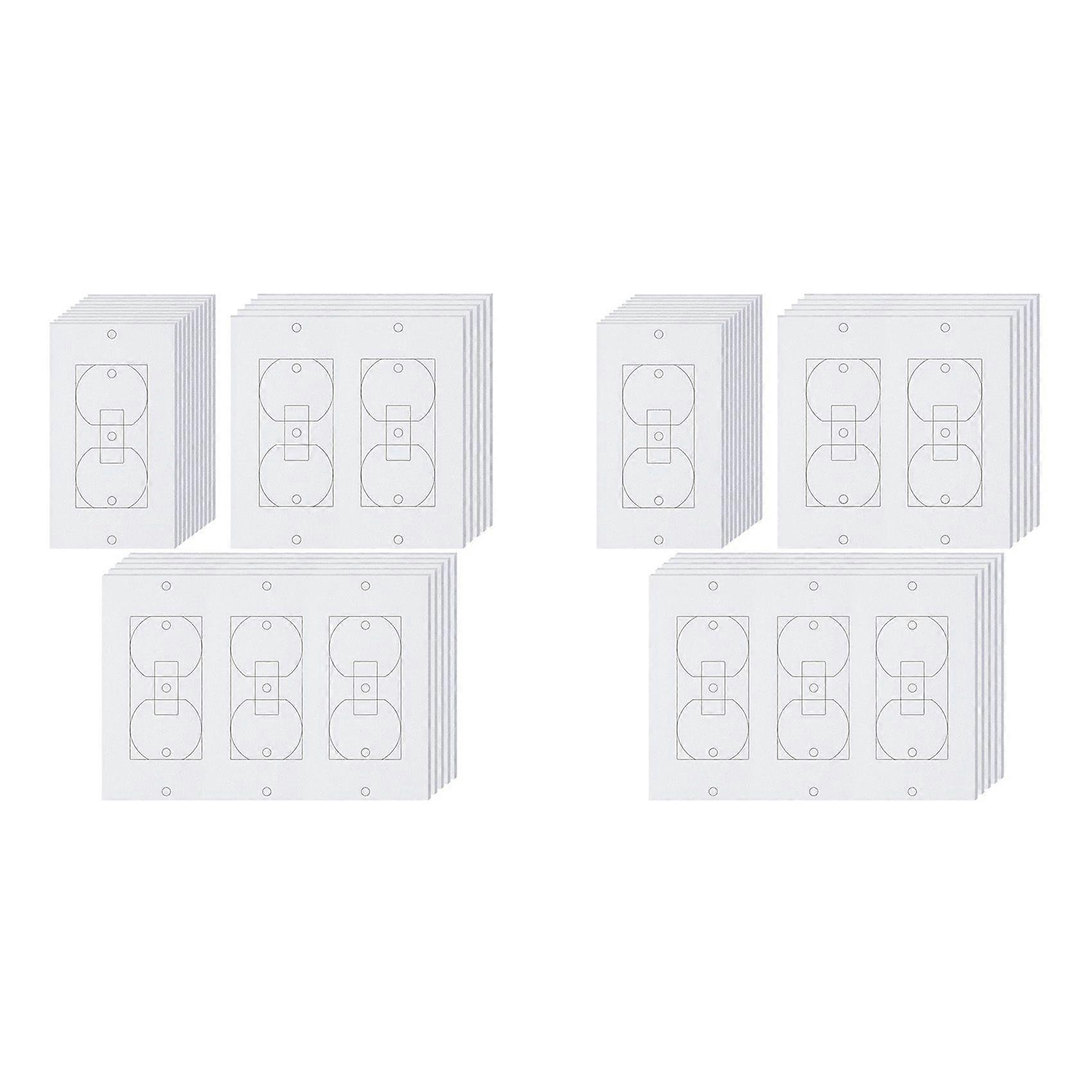 40Pcs Wall Insulation Outlet Insulators Sealers,Electrical Outlet Insulation Pads for Wall, Light, Switch Socket