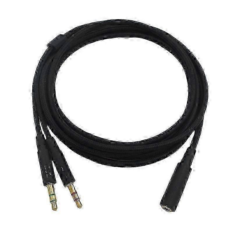 3.5mm Universal 2 In 1 Gaming Headset Audio- Extend Cable For Hyperx Cloud Ii/alpha-/cloud Flight/c
