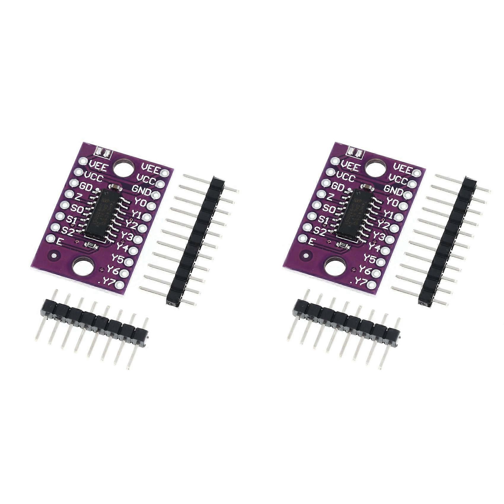 2X 74HC4051 8 Channel Analog Multiplexer Selector Module Multiplexers Distributor Resolver