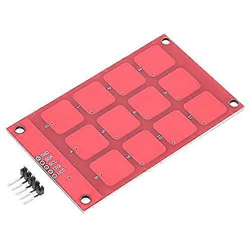 MPR121 Capacitive Touch Keypad 12Key Sensor Module with Adjustable Sensitivity and Fast Response