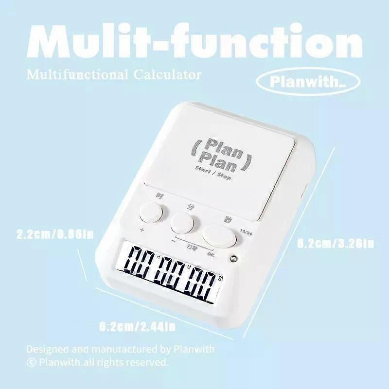 1PC Multi Functional Timer Kitchen Baking Reminder Time Management Countdown Desktop Clock