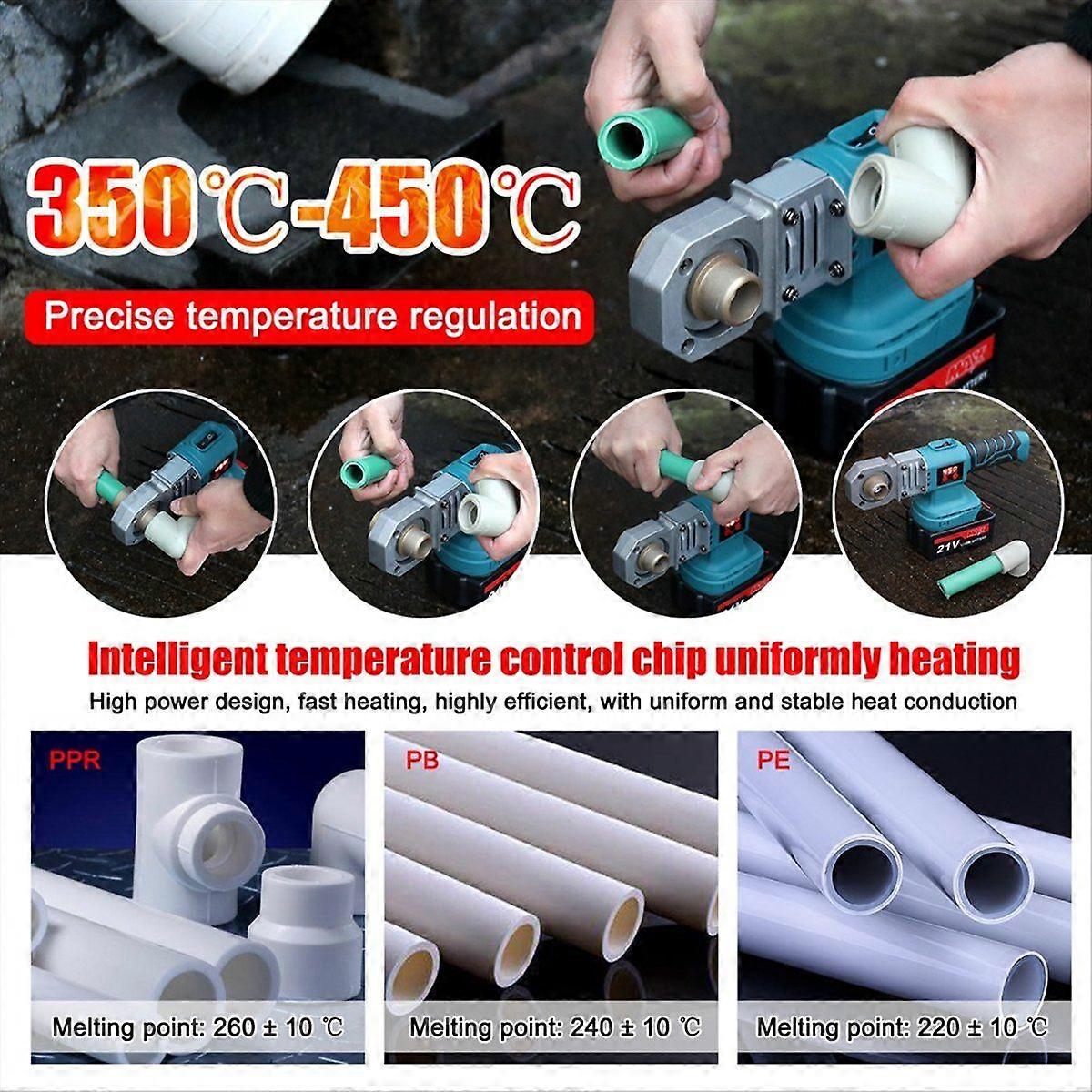 Plastic PPR Pipe Welding Machine Cordless Water Pipes Melting Device