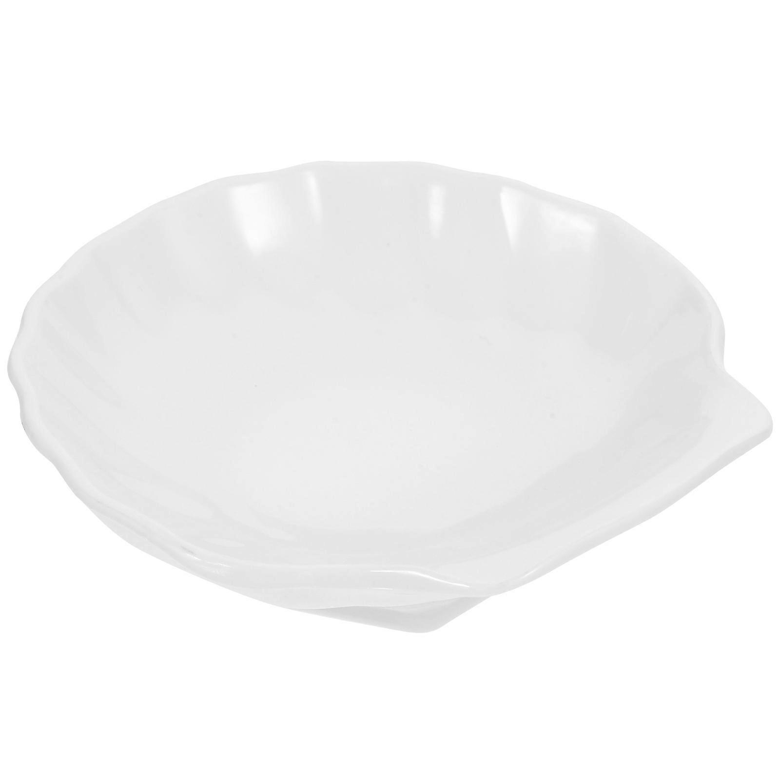 Plastic Shell Soap Dish White Soap Holder for Bathroom Use