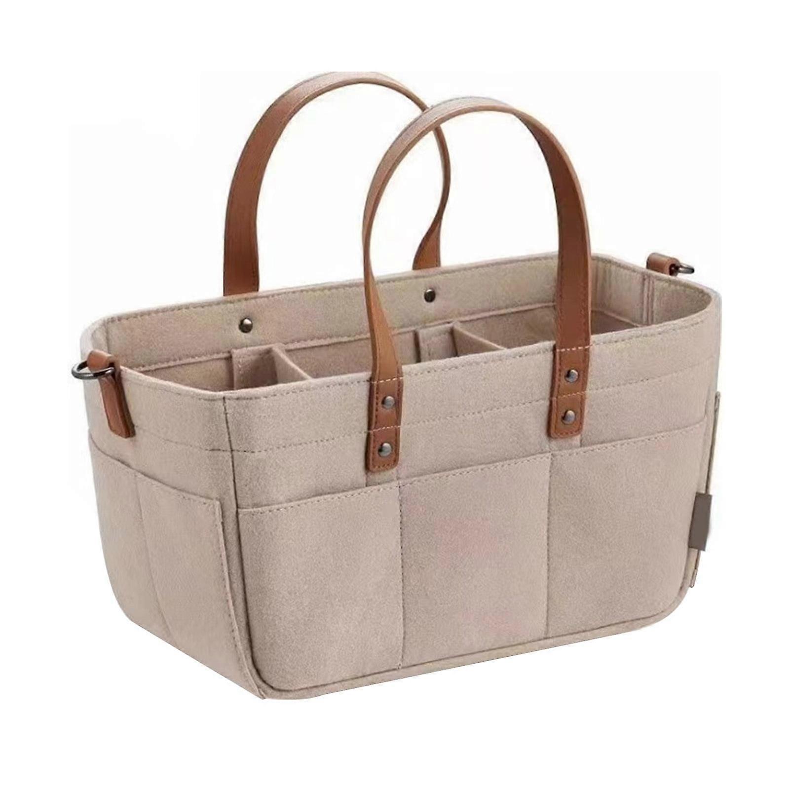 Diaper Bag Organizer Felt Material Adjustable Space Layout Functional Gear Organizer