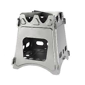 Titanium Camping Stove Foldable Lightweight Wood Burning for Backpacking and Outdoor Cooking