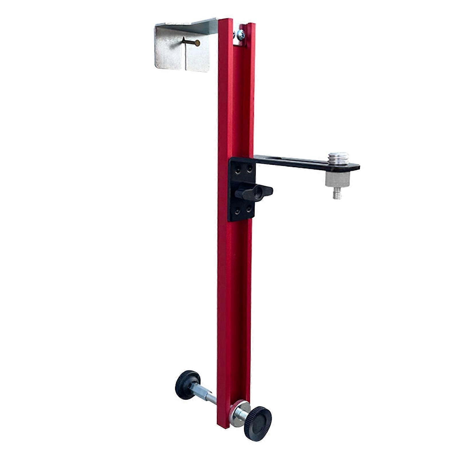 Level Holder Mount, Aluminum Alloy Wall Mount Level Stand Adjustable, Multifunctional Stable Triangular Structure Level Support for Wall Construction