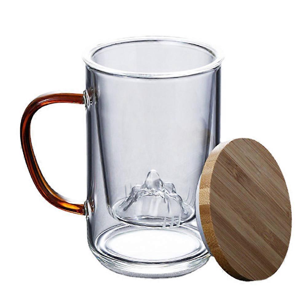Transparent Tea Cup Shape for Practical Use with Handle 3Pcs