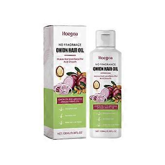 Hoegoa Onion Hair Care Oil, Marokkaanse arganolie voor haarverzorging, voedt het haar en de haarwortels en maakt het haar glad.