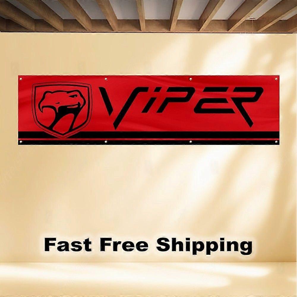 VIPER BANNER FLAG DODGE CHRYSLER MOPAR BB 499