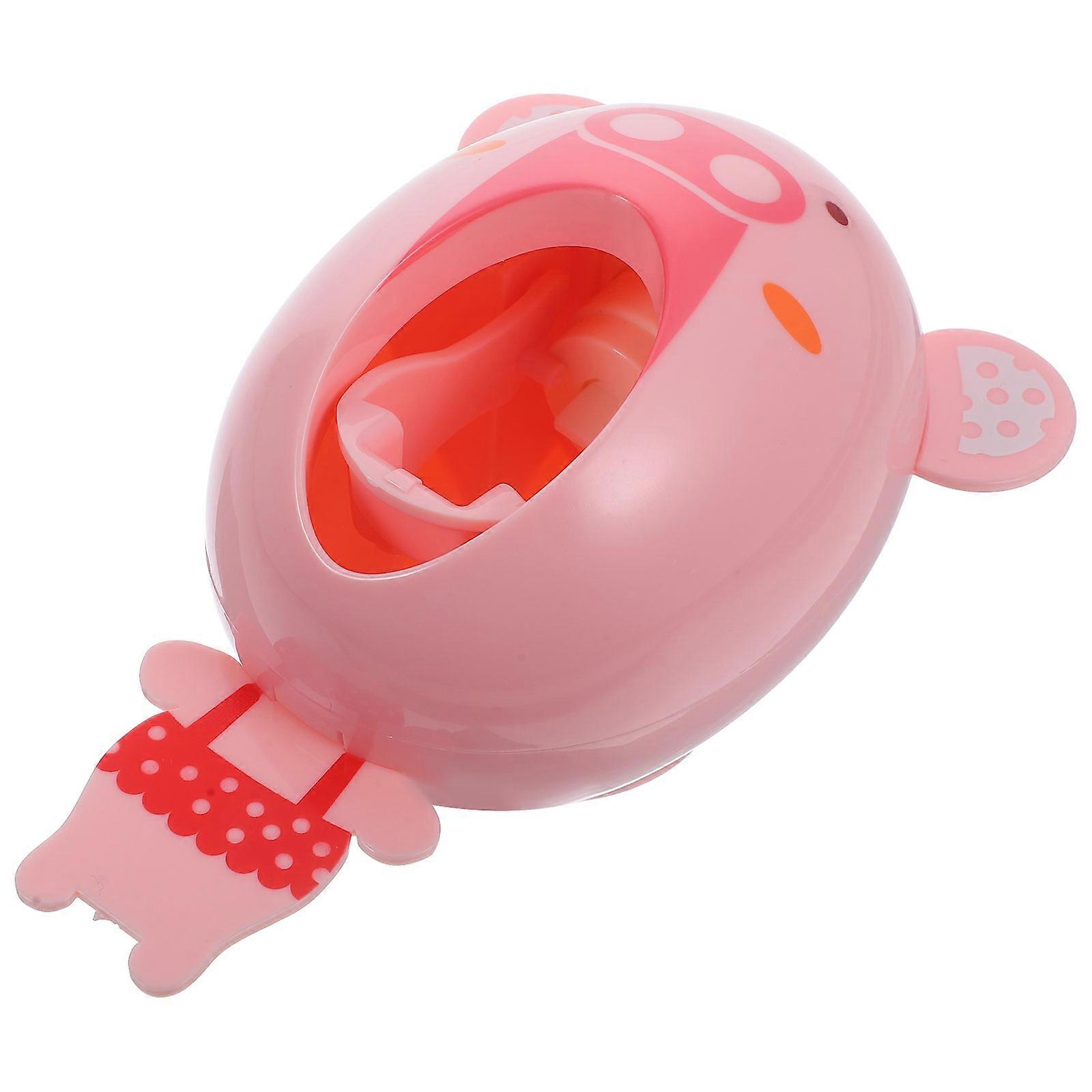 Cartoon Toothpaste Dispenser for Kids Automatic Toothpaste Squeezer Pig
