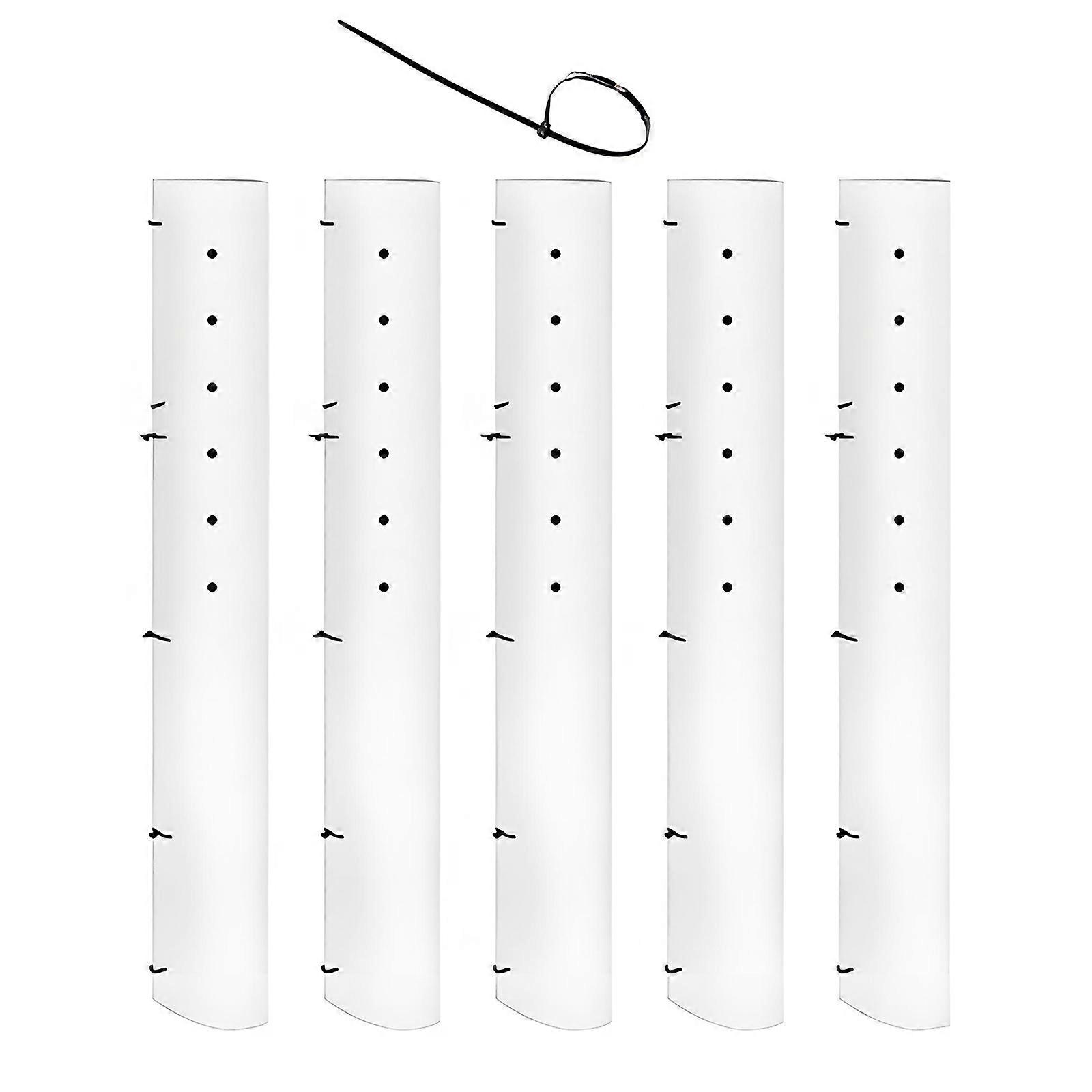 5Pcs 36/48/60inch Tree Trunk Protector Plastic Tree Guard Tree Trunk Protector Wrap Tree Bark Protector Tube Protector   36in