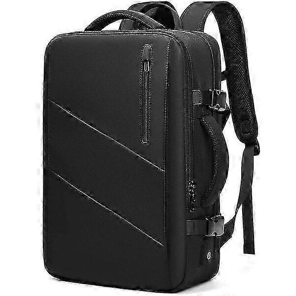 Mochila de viagem masculina, 17 polegadas, à prova d'água e antifurto