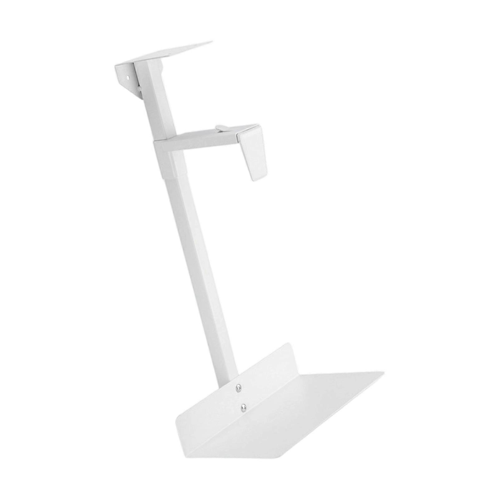 Space Efficient Computer Mounting Rack For Under Table Or Wall Setups With Toolless Assembly  White