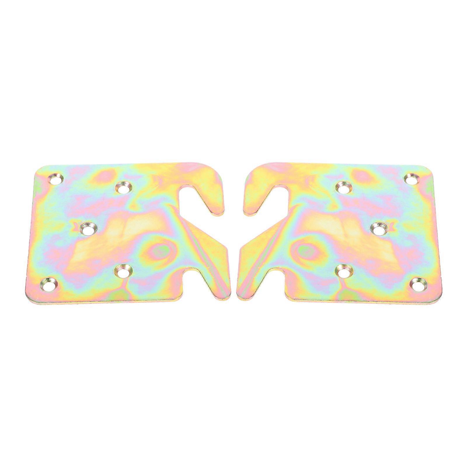 Bed Hinge Bracket Snap Connectors for Wood Bed 2Pcs Assorted Color