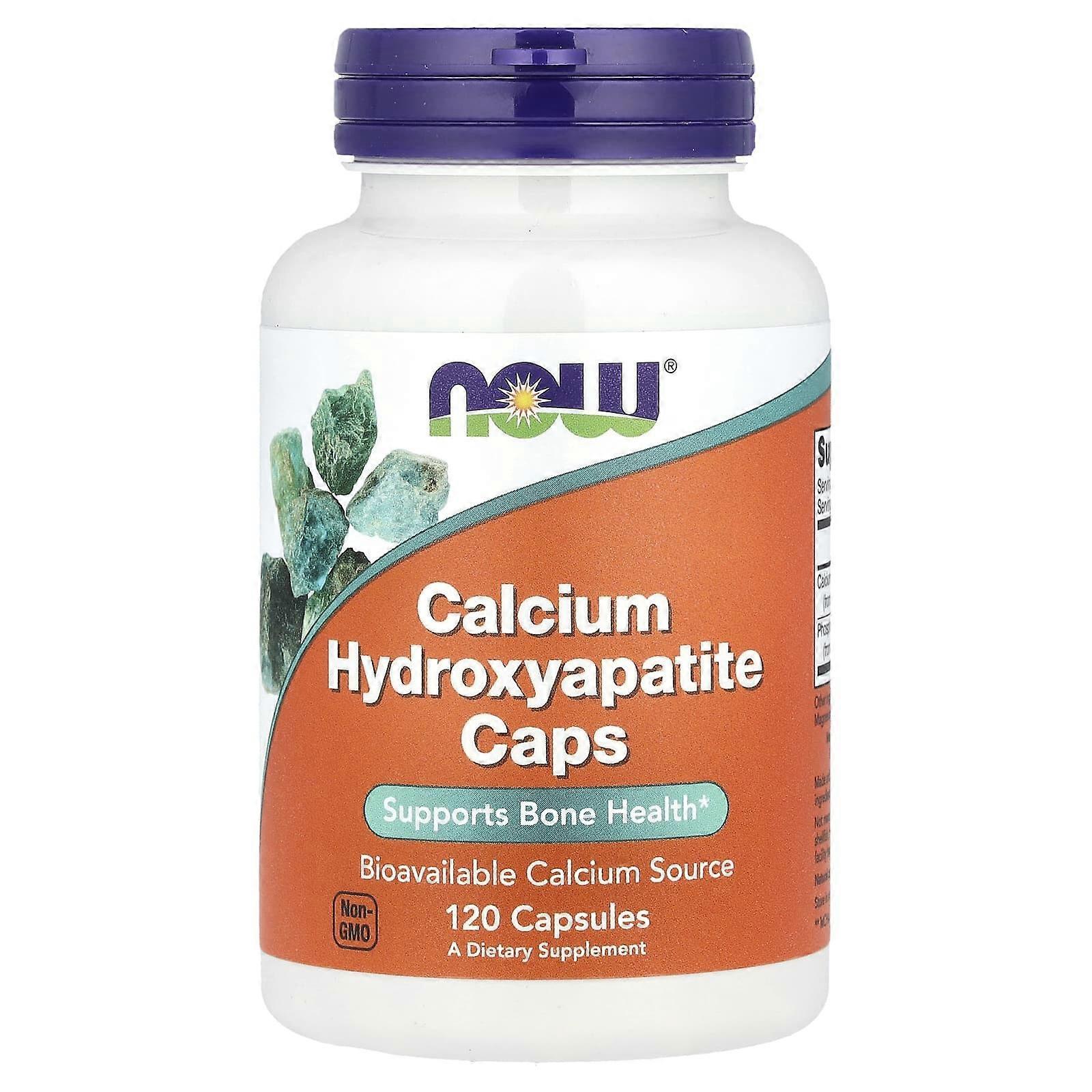 NOW Foods, Calcium Hydroxyapatite Caps, 120 Capsules, 2-Pack