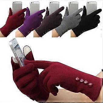Mode Téléphone Portable Gants à écran tactile Lady Dédié Hiver Gants Chauds Écran Tactile Téléphone Mobile Laine Cachemire Dames Gants