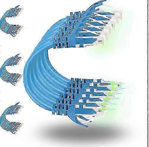 Patch Cables Cat6 1ft 24 Pack, Ethernet Patch Cable 10g, Cat 6 Patch Cable