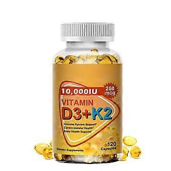 Vitamine D3 + K2, 120 capsules, 250 mcg - Geel