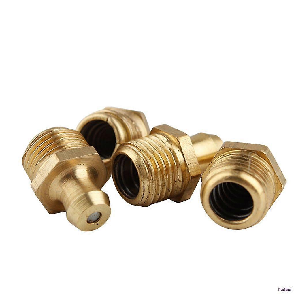 15 pieces/set M6 M8 M10 threaded brass straight-through grease fitting set