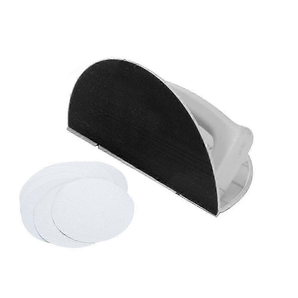Drywall Corner Sander Right Angle Half Round Angle Grinding Tool+Sandpaper Hand Sander compatible with Cleaning