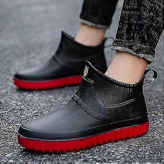 Men's Wellies Ankle Short Boots Garden Waterproof Rubber Rain Boots