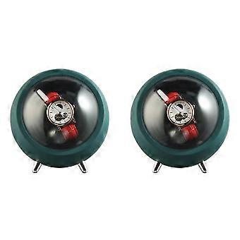 2X Watch Winder for Automatic Watches Watch Box Automatic Winder (Green) LS