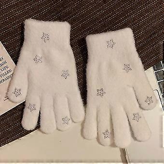 Cute Plush Gloves For Women Winter Thickened Warm Coldproof Outdoor Cycling Gloves Perfect Gift For Her