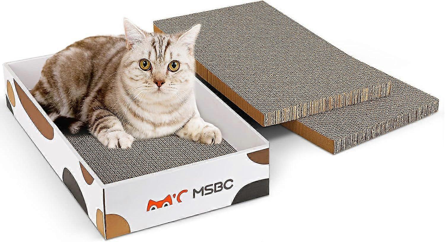 3 -piece cat scratch, Reversible scratch board for cat