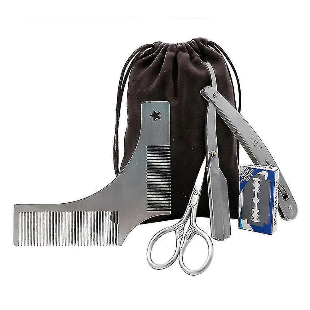 Premium Beard Grooming Kit Compatible With Men,includes Professional Straight