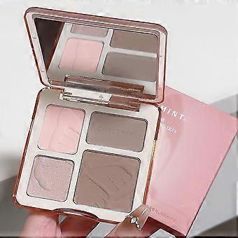 12g Highlight & Contour Palette, All-in-One Matte Highlighter Contour Compact, Natural Face Sculpting Makeup Compact for Cool Warm Skin Tones