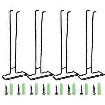 Wine Glass Racks Wall Mounted 4 Pack Hanging Stemware Holder for Kitchen Bar Cabinet Display