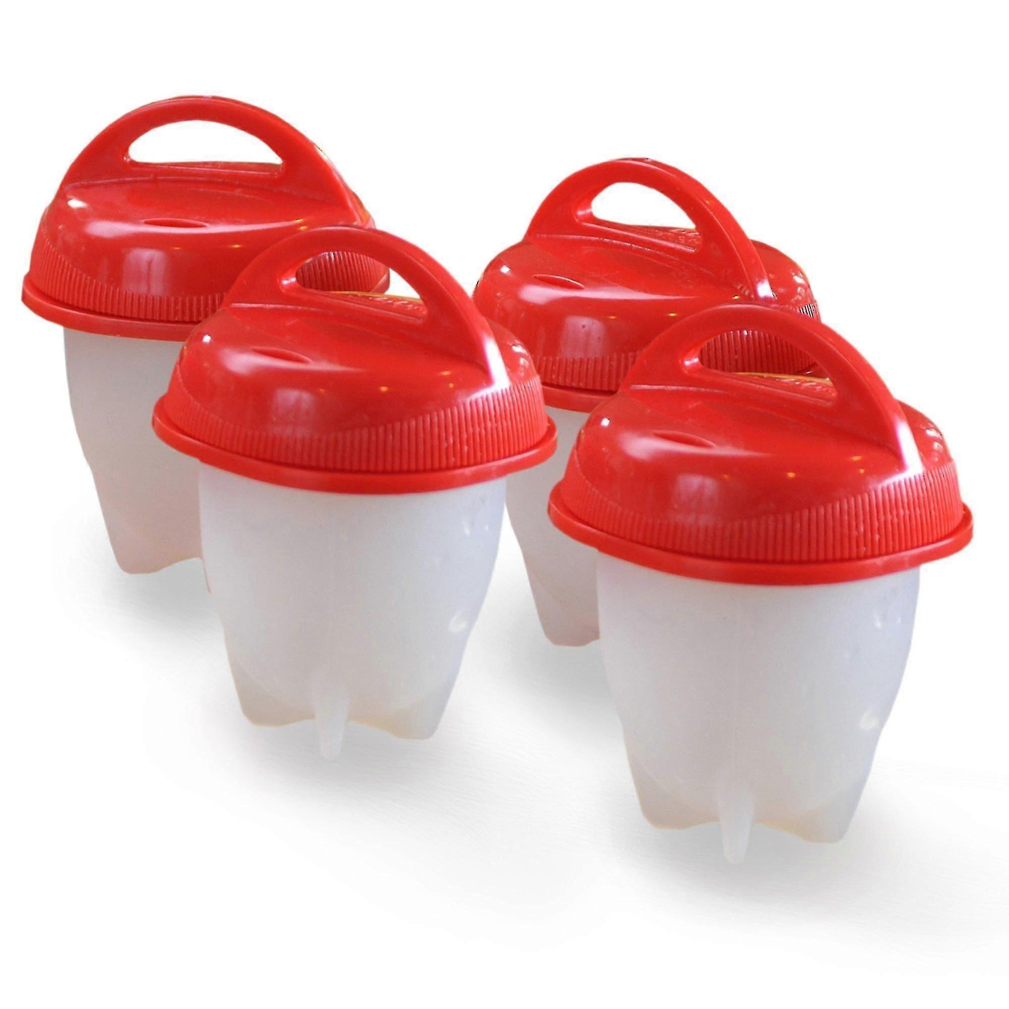 4pcs Egg Cooker - Hard Boiled Eggs Without The Shell, 4 Egg Cups