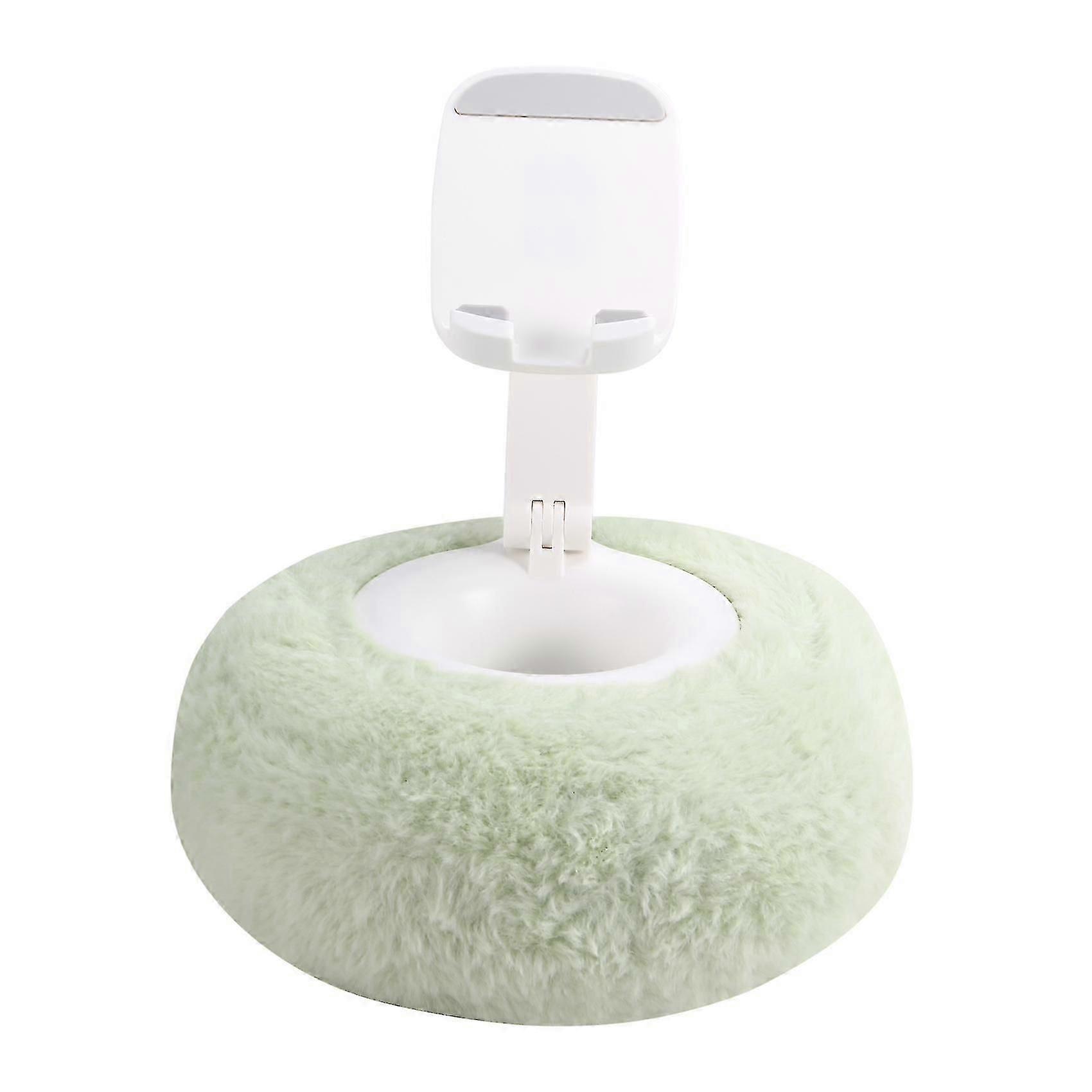 Green,Adjustable compatible with Kindle Pillow Stand Reading Support with Fuzzy Bowl 360 Phone Holder compatible with Bed White-chengdu