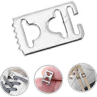 16Pcs Flat Shoe Buckles Lazy Shoelace Connector for Sneakers of Unisex