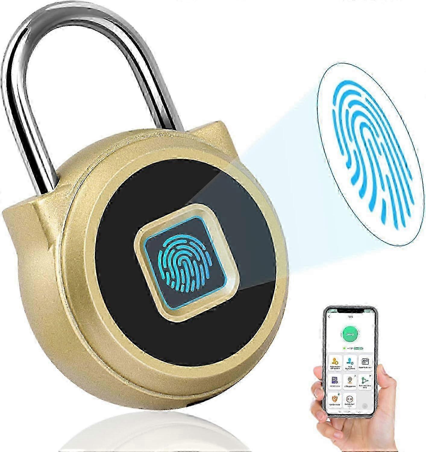 2026 Biometric Fingerprint Padlock Keyless Bluetooth