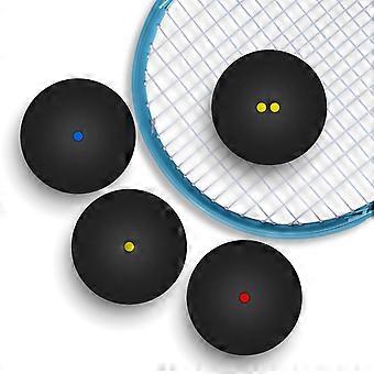 4 Stück Squashbälle Hohe Elastizität Squash Bounce Bälle für Training und Übungssport Zubehör für Indoor-Schlägersportarten