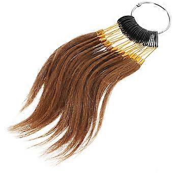 30pcs Muestras de anillos de color de cabello Pruebas de cabello humano Muestras de color de cabello Tablas de color de cabello real