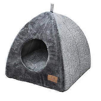 Winter Warm Cat Nest Closed Type Plush Pet House for Comfortable Use 2Pcs