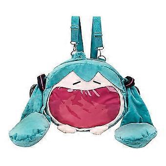 Plush Backpack Cute Doll Large Mouth Shoulder Bag 20L Ultra-Light