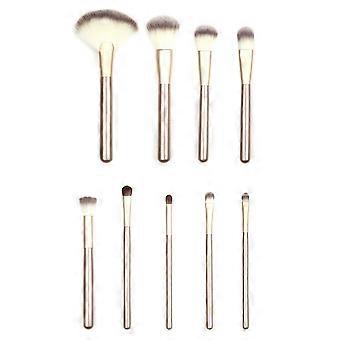  18 Stck Professionelle Kosmetik Make-Up Pinsel Werkzeuge Kosmetik Make-Up-Pinsel-Set mit Roll Up Pu-Leder Tasche, Holzgriff