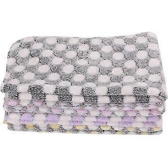 Z7 Set of 4 Pet Dog Blankets, Cotton Blend Material Soft and Warm, Pet Cat Supplies, Cute Sleeping Pad Cover