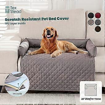 Pet Couch Bed with Bolster Cushion, Slip Resistant Washable Furniture Cover for Dogs and Cats, 1pc