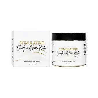 Bálsamo estimulante para o couro cabeludo e cabelo para crescimento capilar. Manteiga de manga, karité, óleo de jojoba, hortelã-pimenta e óleo de alecrim. Nutrição e hidratação para o couro cabeludo e cabelo. Sh-yqq